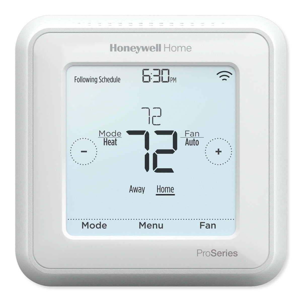 Honeywell T6 Pro front display close-up for precise temperature control and clarity
