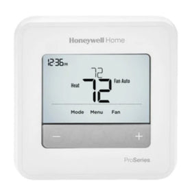 Honeywell TH4210U2002 front view with LED backlight for easy nighttime adjustments