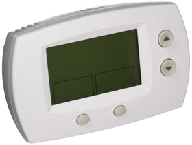 Honeywell TH5220D1029 FocusPRO 5000 large-screen thermostat, front view for easy reading.