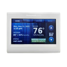 Honeywell TH9320WF5003 touchscreen thermostat with clear display for convenient control at home.