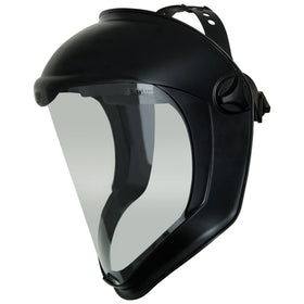 Honeywell Uvex Bionic face shield with clear visor for peak visibility and protection.