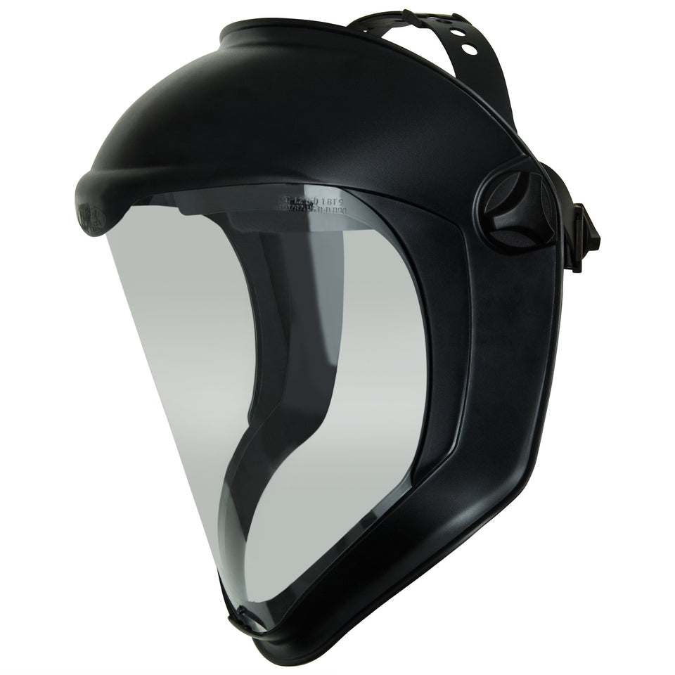 Honeywell Uvex Bionic face shield with clear visor for peak visibility and protection.