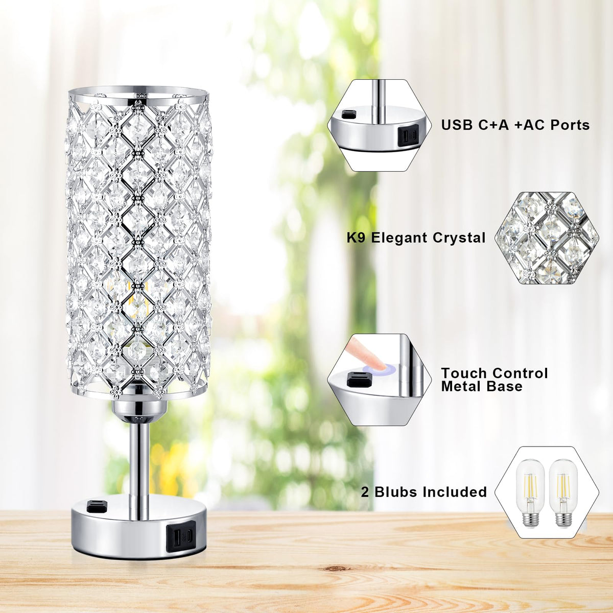 Flicker-free LED bulbs from Hong-in for steady evenings.