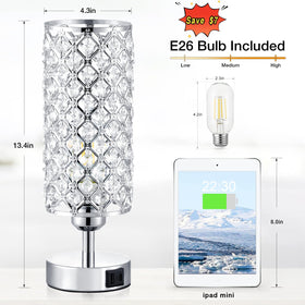 Hong-in lamp demonstrates 3-way brightness for any mood.