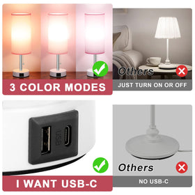 Hong-in pink lamp brightens bedrooms with modern style.