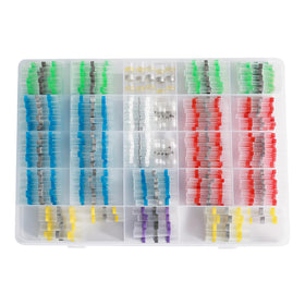 hongdounangguo 400pcs solder connectors with heat shrink pack for quick, solderless wire joints