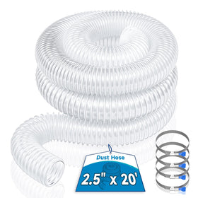 Hon&Guan 2.5in dust hose with clear wall for quick debris checks