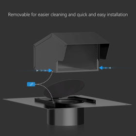 Hon&Guan 4-inch exhaust vent fits standard ductwork for quick setup