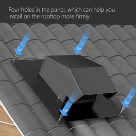 Hon&Guan easy-install 4-inch roof vent with mounting holes