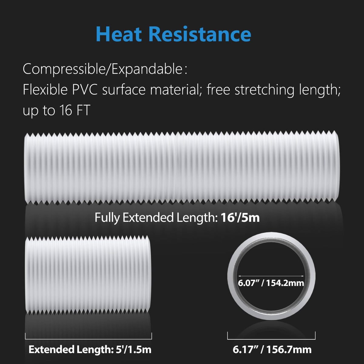 Hon&Guan heat-resistant duct withstands hot and humid environments.