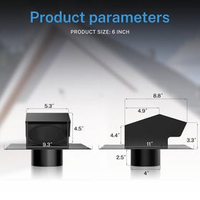 Hon&Guan vent package includes screws for fast installation