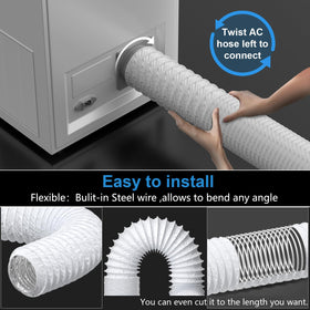 Hon&Guan three-layer structure duct with steel wire for durability.