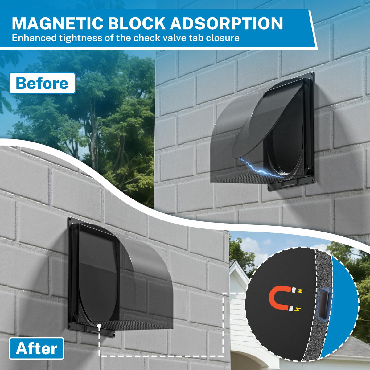 Hon&Guan arc-shaped-vent-design reduces resistance for smooth exhaust.