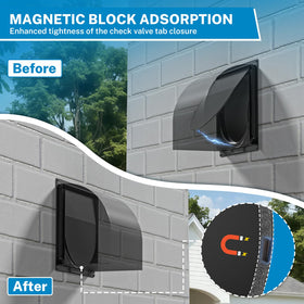Hon&Guan arc-shaped-vent-design reduces resistance for smooth exhaust.