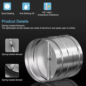 Hon&Guan damper installed horizontal position improves opening and closing efficiency.
