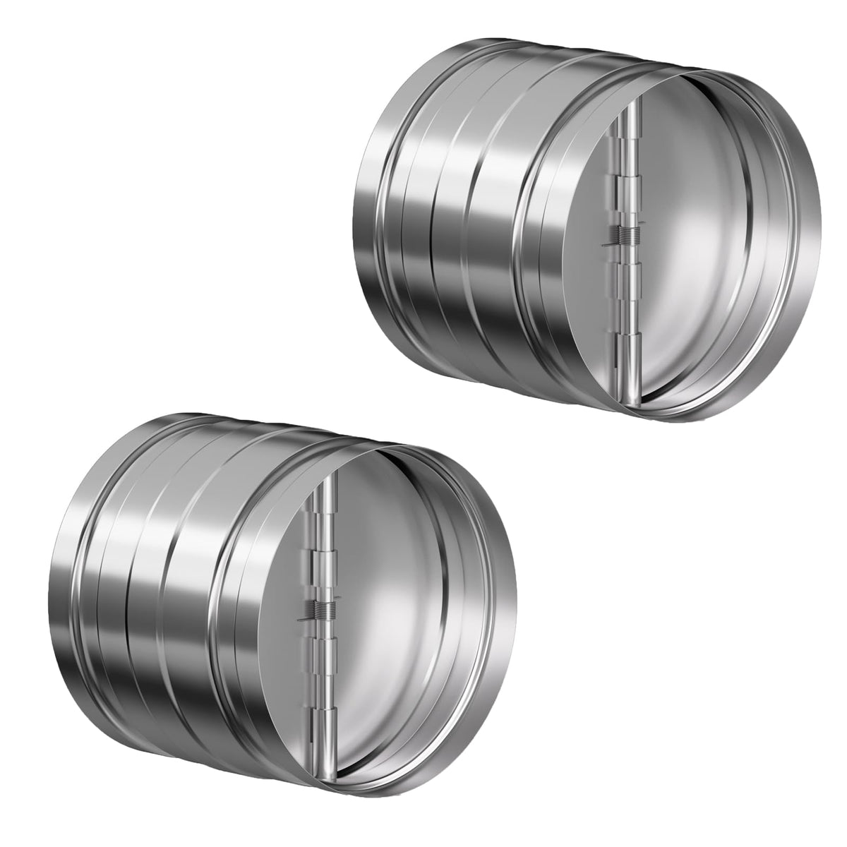 Hon&Guan duct damper front view, durable galvanized steel construction for reliable airflow.