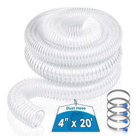 Hon&Guan dust hose in transparent PVC for easy debris visibility