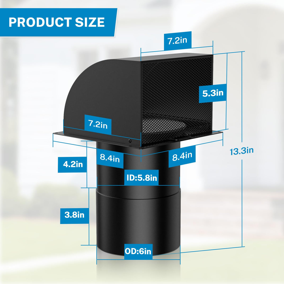 Hon&Guan easy-installation-vent-cover simplifies exterior mounting for many spaces.