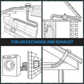 Hon&Guan heat-resistant duct suitable for grow tents and exhaust tasks