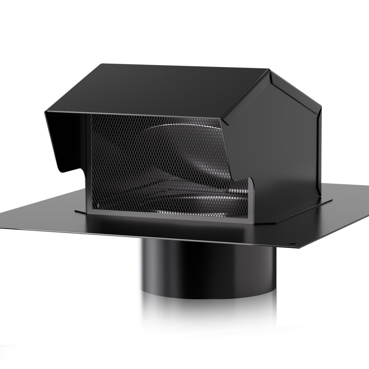 Hon&Guan roof vent cap 6-inch—front view shows durable galvanized steel for efficient airflow.