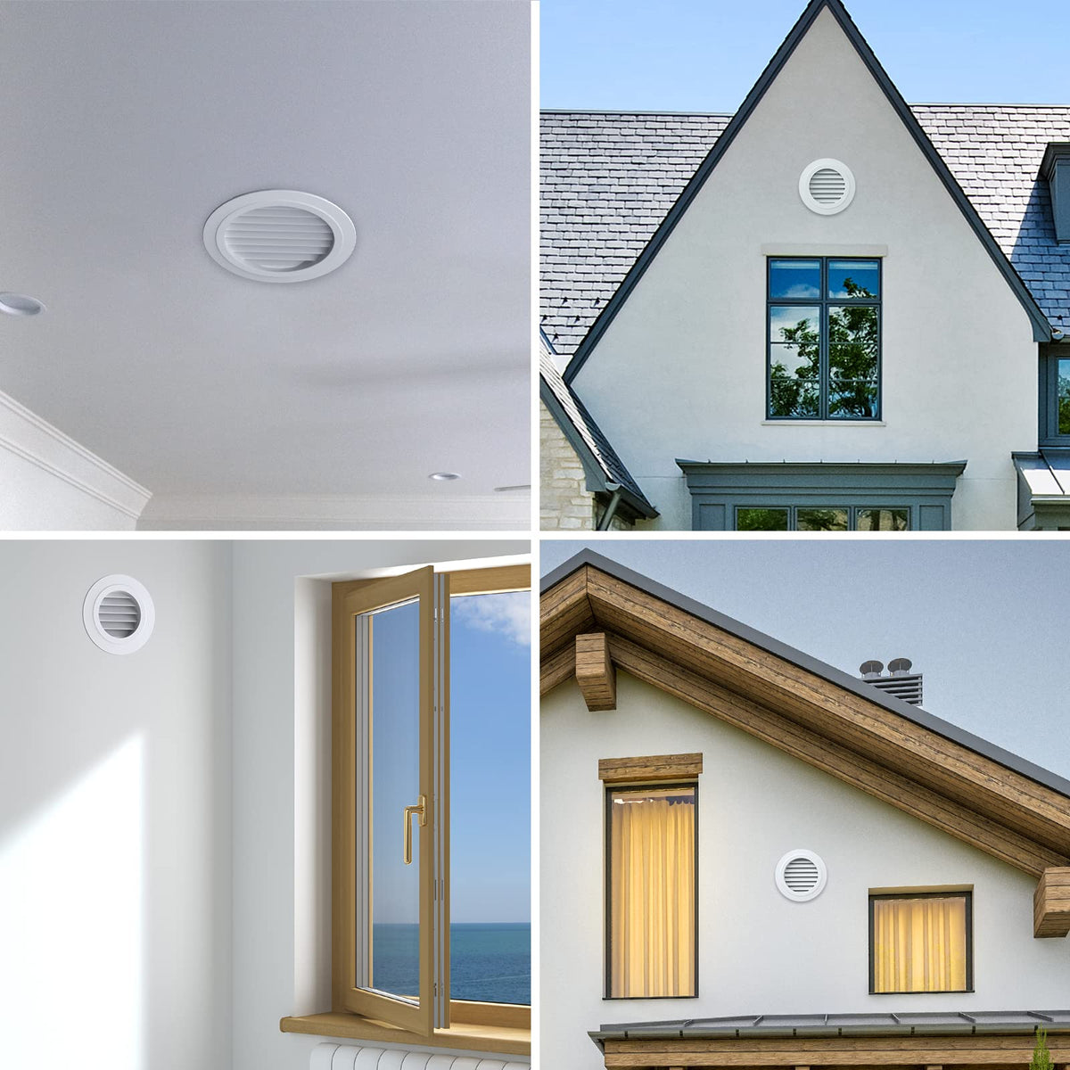 Hon&Guan soffit vent suitable for bathroom or office exhaust.