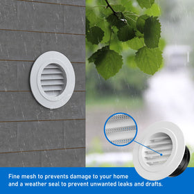 Hon&Guan soffit vent detachable panel and black sleeves for easy maintenance.