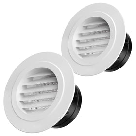 Hon&Guan soffit vent 4in exterior round with fly screen protects against insects.