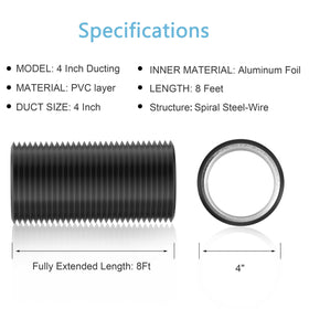 Hon&Guan 3-layer dryer exhaust hose maintains shape under operation.