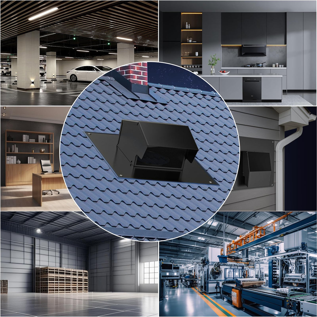 Hon&Guan wall-vent-compatible-6-inch—offers versatile mounting options for flexible installation.