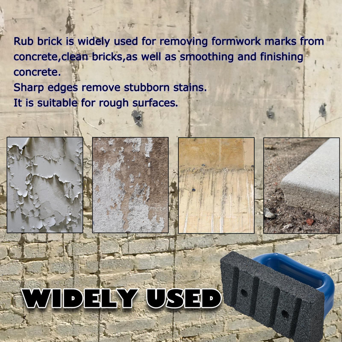 HONGUIS Rub Brick with silicon carbide durability for long-lasting use