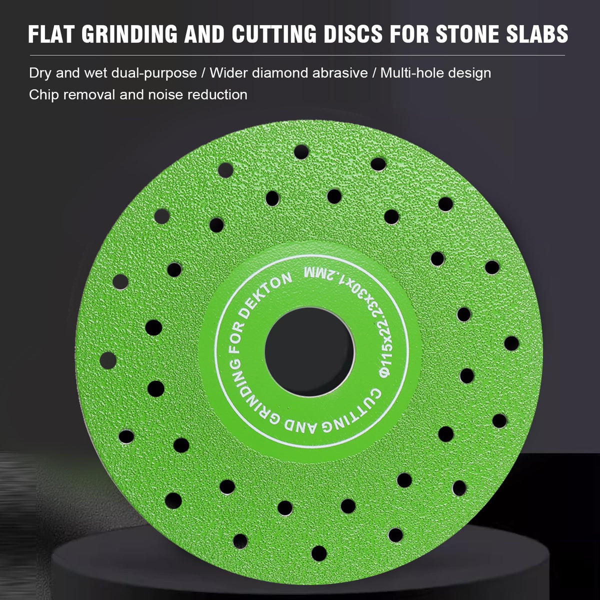 Honkdtyun multi-surface disc works on ceramic, glass, marble, and granite.