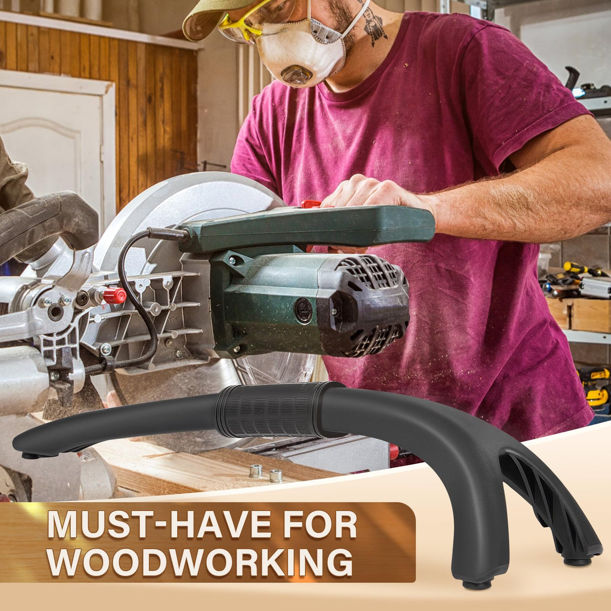 HonL-Fam woodworking safety tool protecting hands during frequent DIY cuts