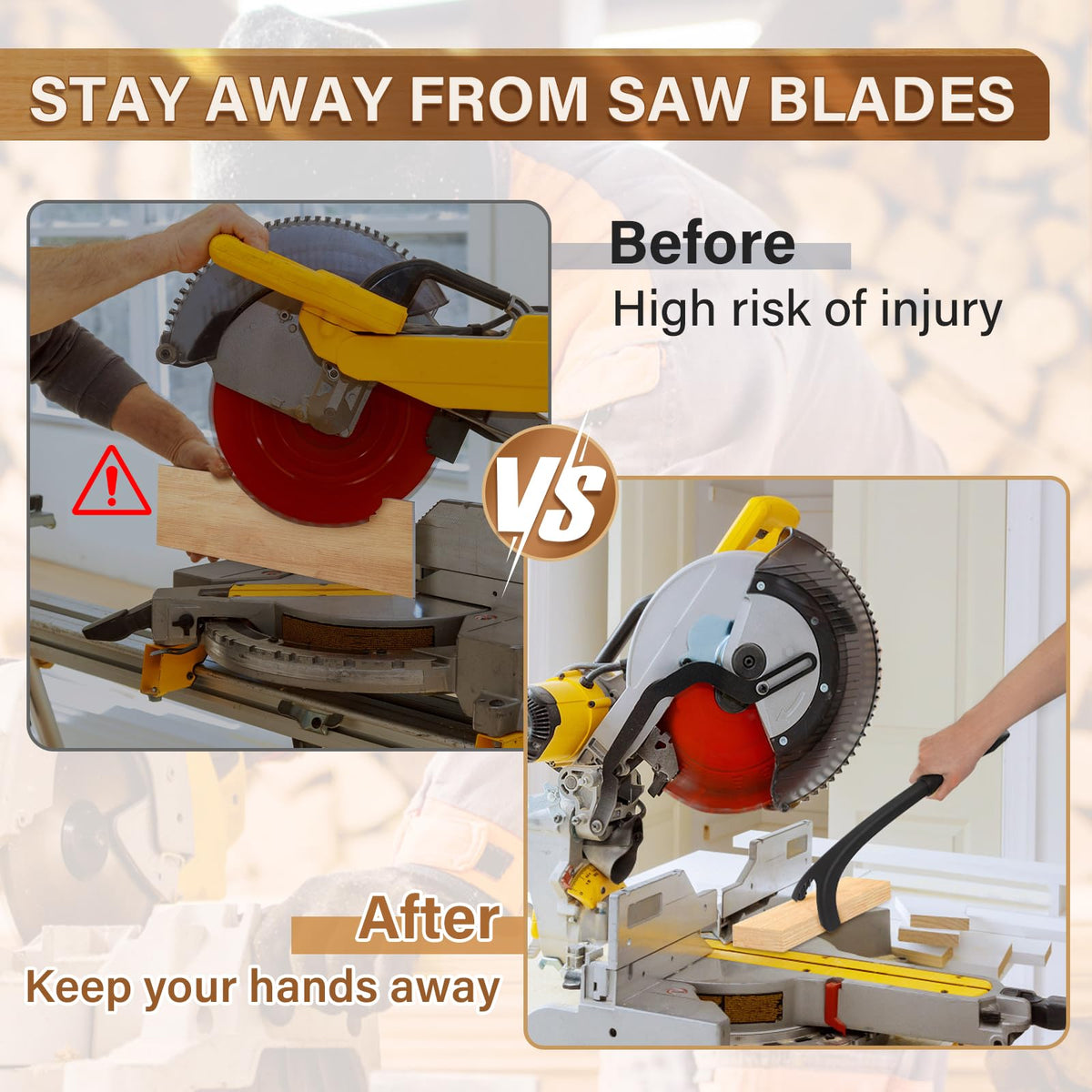 HonL-Fam hold down stick with non-slip feet stabilizing the work surface