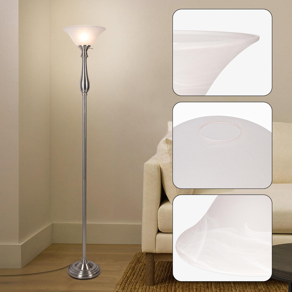 HonoDing durable glass shade designed for long-lasting use