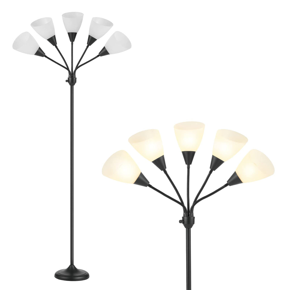 HonoDing Medusa 5-head floor lamp with versatile living room lighting