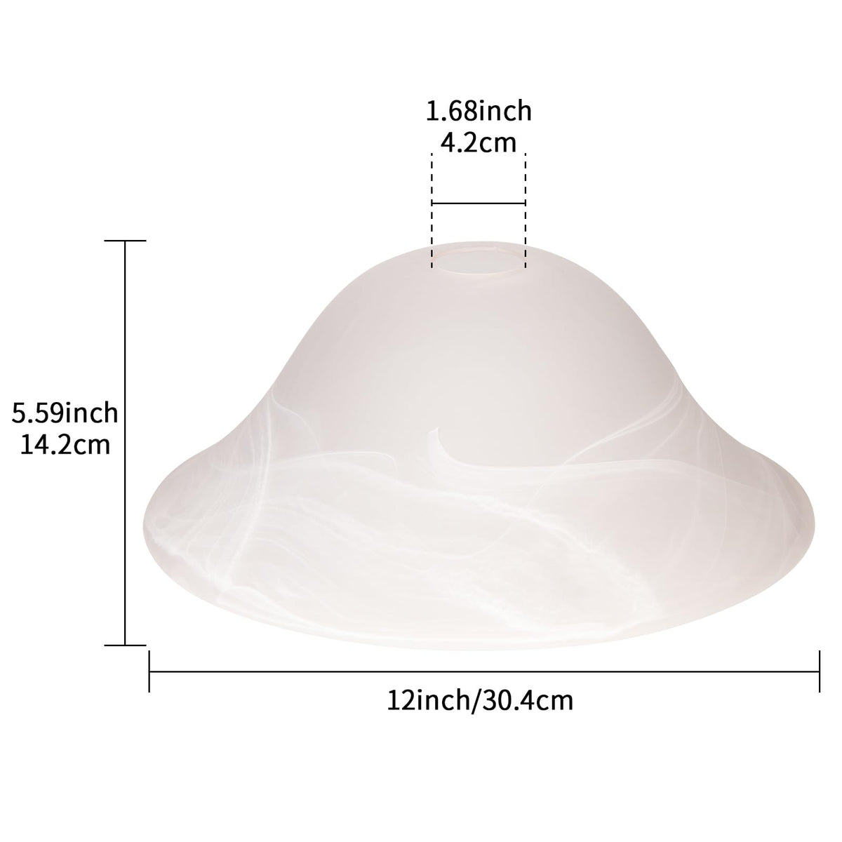HonoDing torchiere shade assembly fits floor lamp quickly and easily