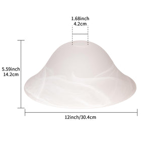 HonoDing torchiere shade assembly fits floor lamp quickly and easily
