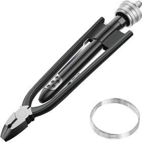 Honoson 6-inch safety wire pliers holding wire for secure connections.