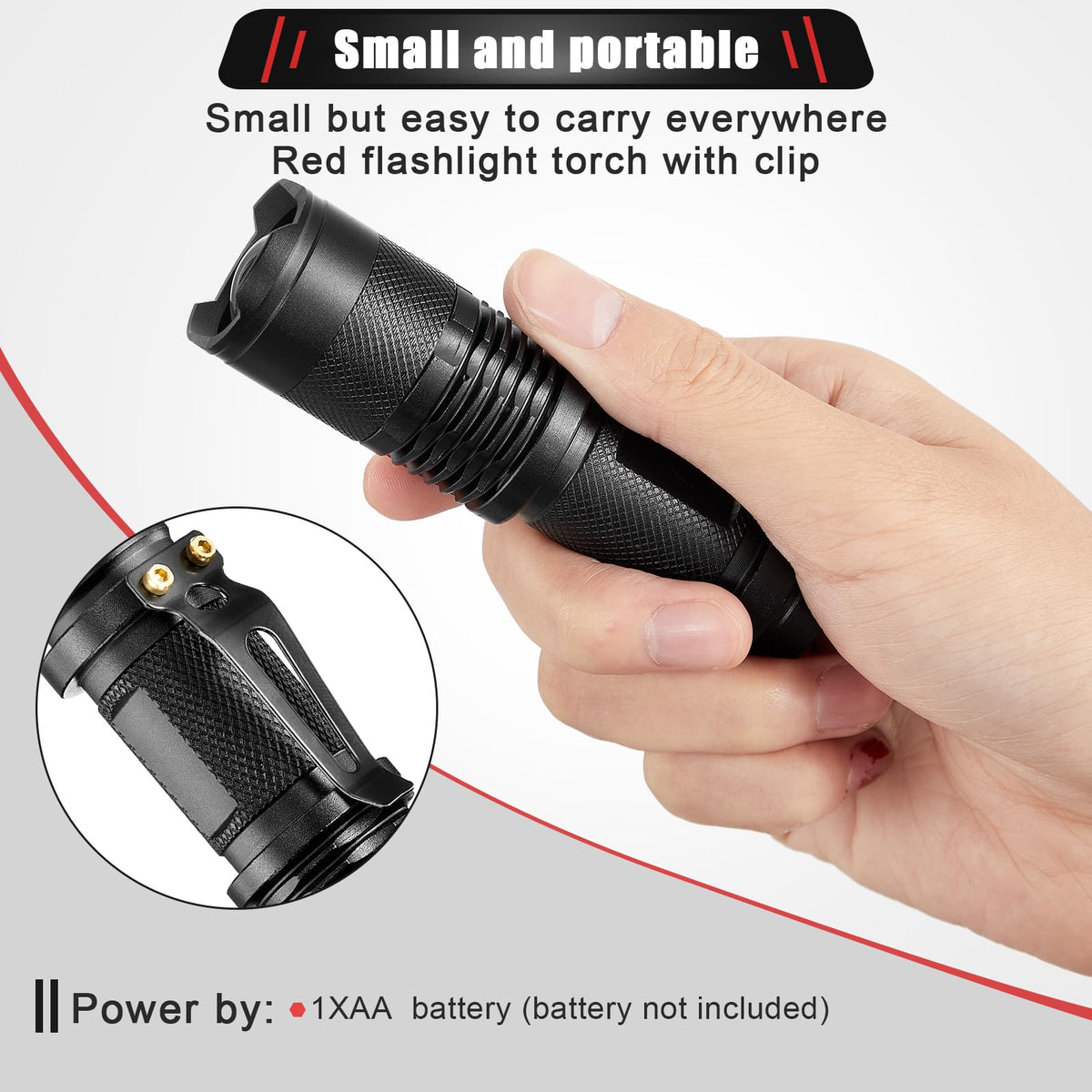 Honoson aluminum casing flashlight is sturdy and comfortable to grip