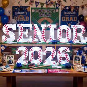 Honoson 2026 senior light sign for baseball decor and festive graduation atmosphere
