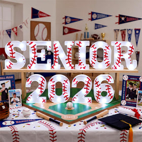 Honoson baseball senior night decor set for versatile party layout