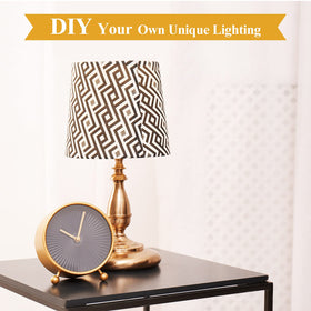 Bronze-toned finish kit ideal for updating vintage desk lamps.
