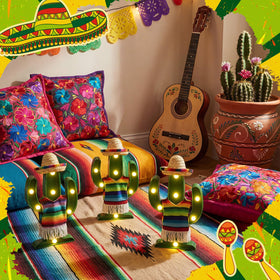Honoson cactus light multiuse display fits bottles and shelves for versatile decor.