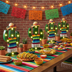 Honoson cactus light tassels create playful movement and vibrant accents.