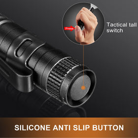Honoson clip-on pocket light attached to clothing for quick access.
