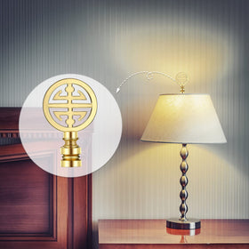 Honoson decorative brass finial complements Chinese-style furniture and décor.