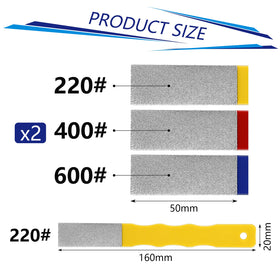 Honoson 400 grit diamond honing stone for middle-stage edge refinement.