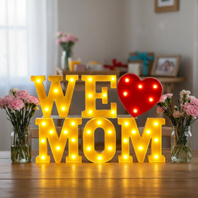 Honoson Dining room and mantel LED sign creates warm ambiance