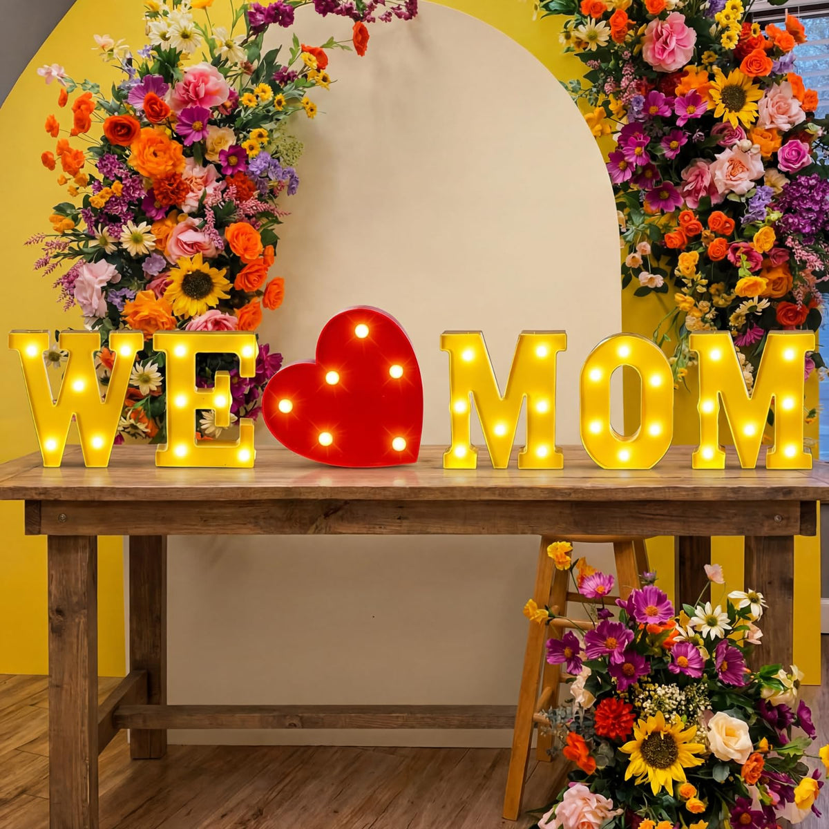 Honoson Heart LED sign provides gentle amber illumination for cozy corners