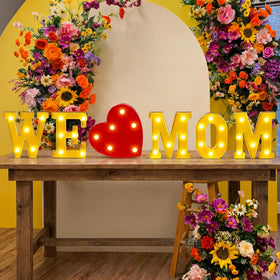 Honoson Heart LED sign provides gentle amber illumination for cozy corners